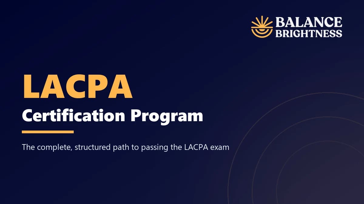 Balance Brightness course: LACPA Certification Program