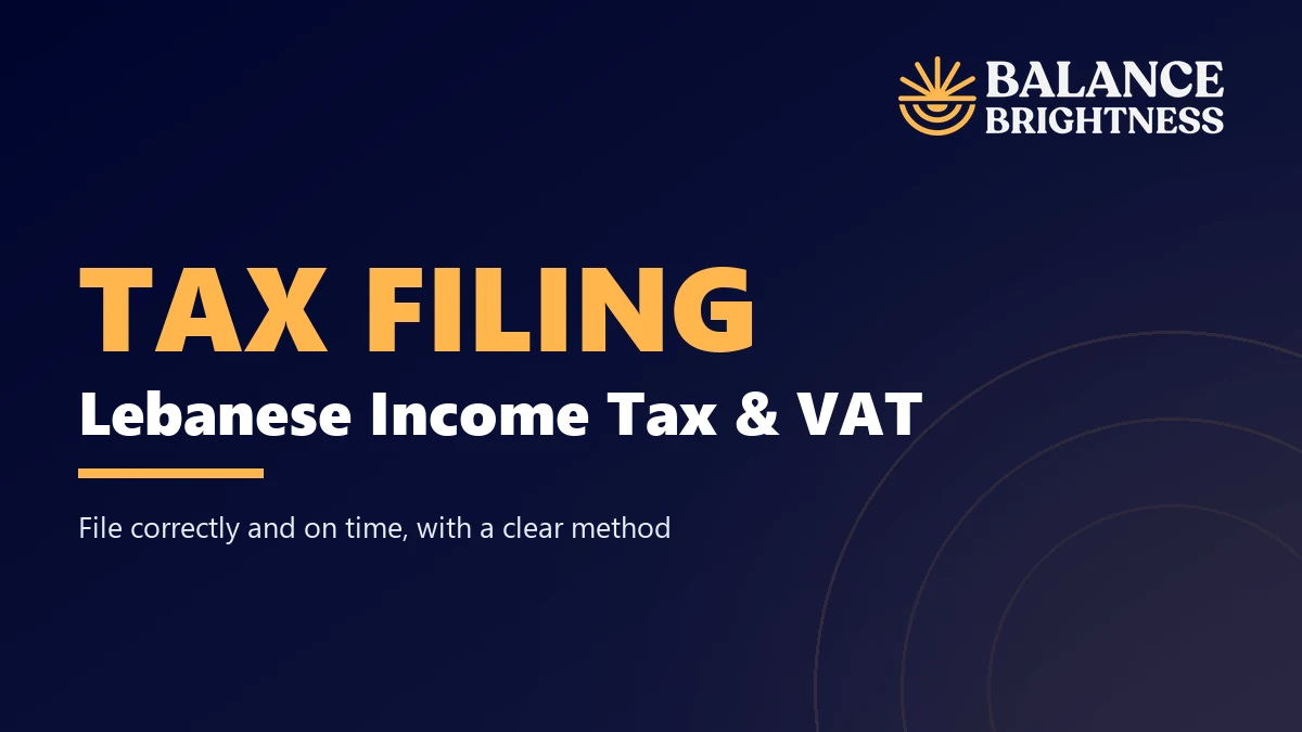 Balance Brightness course: Master Lebanese Tax Filing: Income Tax & VAT